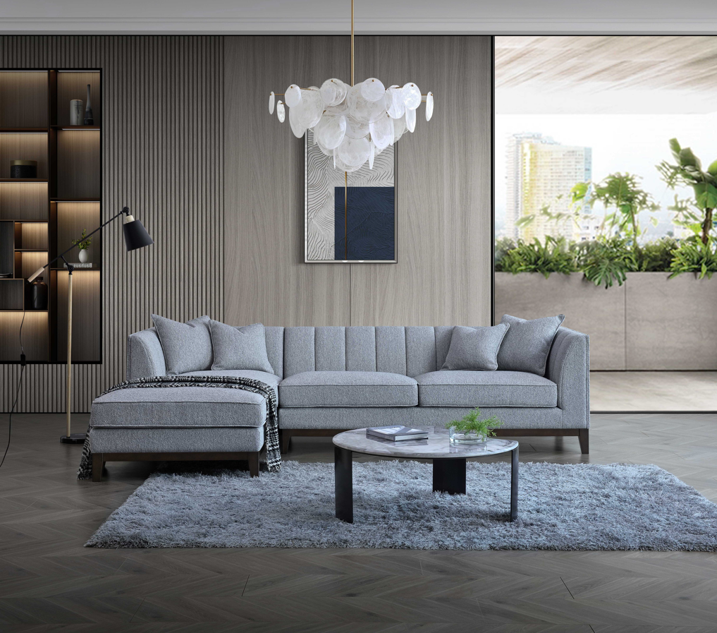 Grey Boucle Sofa Set