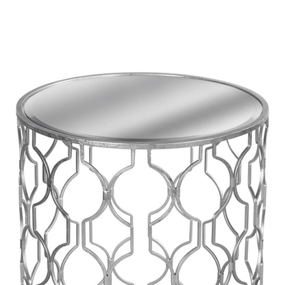 Arabesque Mirrored Side Tables - Set of Two - Abode Decor