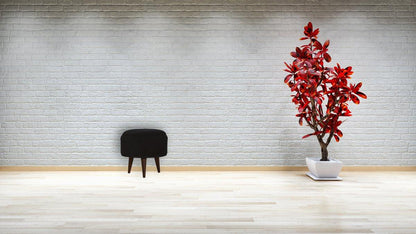 Black Velvet Nordic Style Footstool - Abode Decor