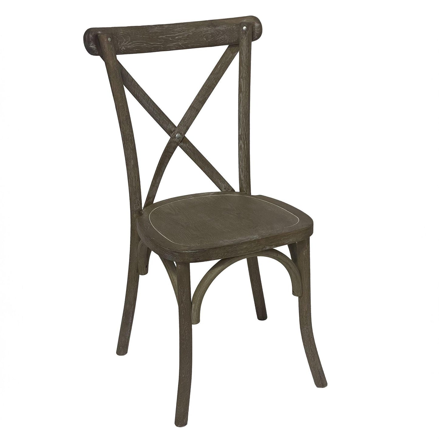 Light Oak Cross Back Dining Chair - Abode Decor