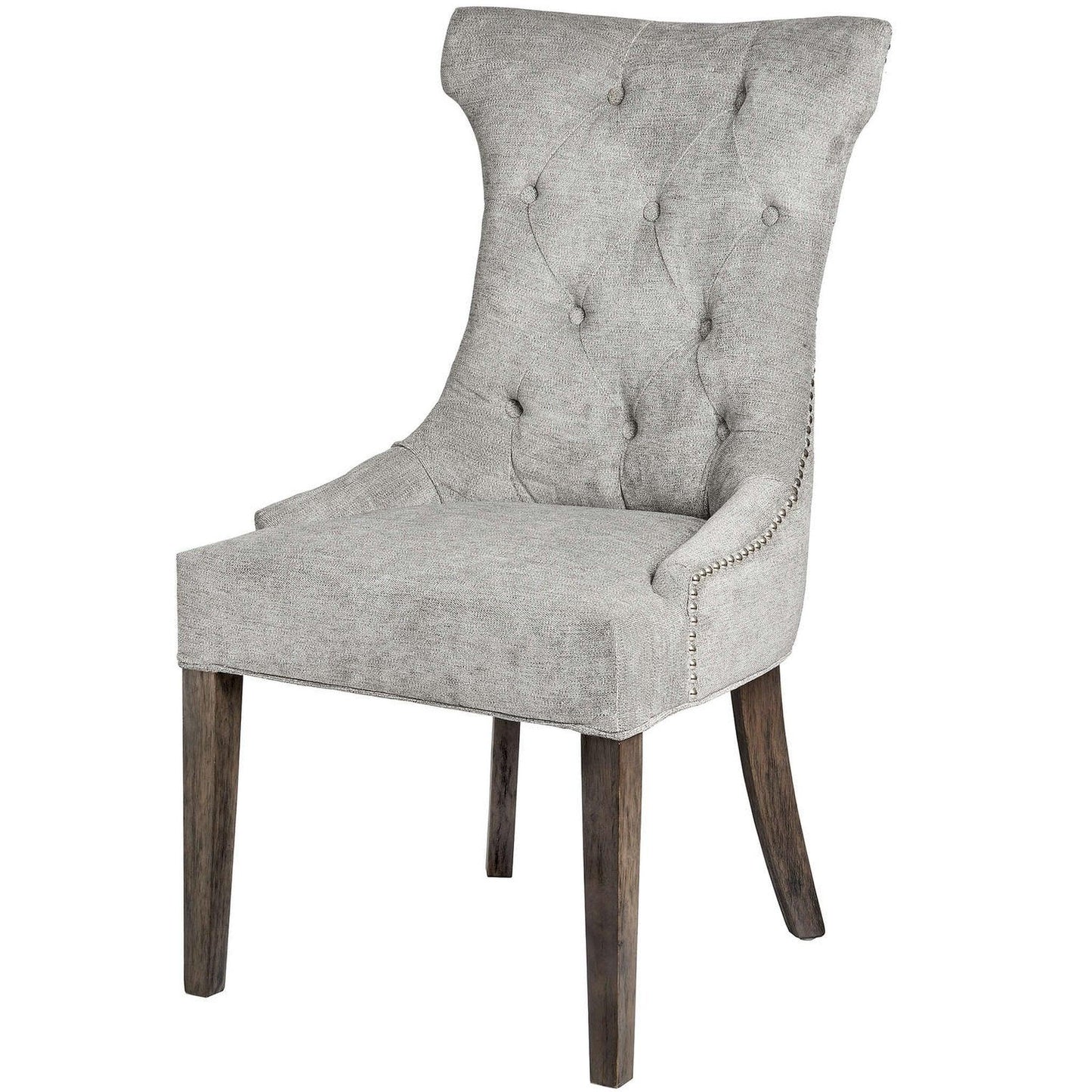 Silver Ring Backed Dining Chair - Abode Decor