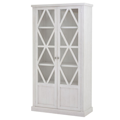 Stamford Plank Collection Tall Display Cabinet - Abode Decor
