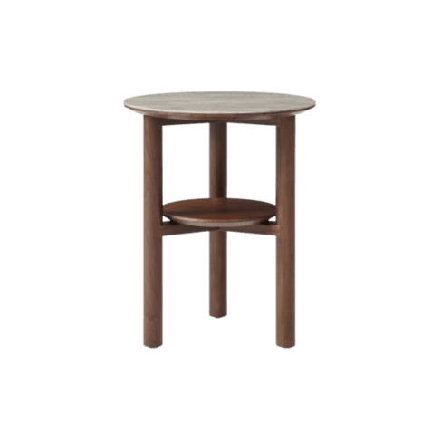 Willow Lamp Table with Shelf - Abode Decor
